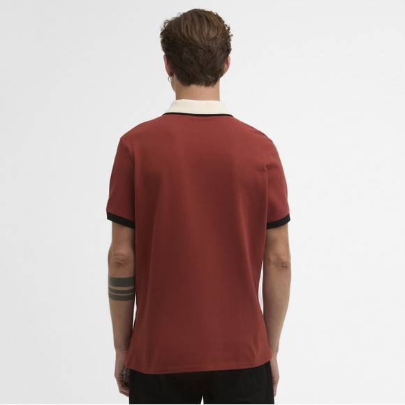 Barbour International Mens Red Howall Polo Shirt #4