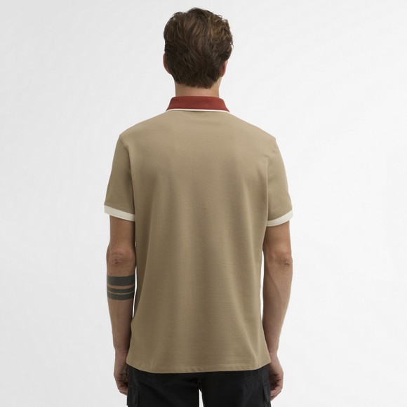Barbour International Mens Beige Howall Polo Shirt #4
