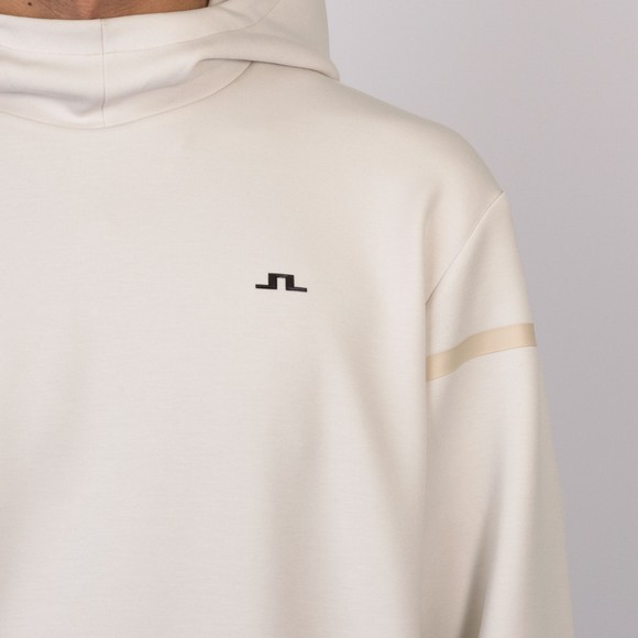 J.Lindeberg Mens Off-White Icon Back Detail Hoodie #3