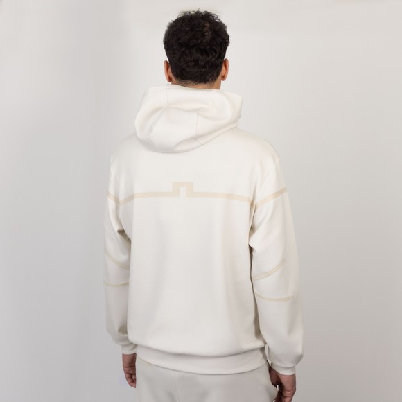 J.Lindeberg Mens Off-White Icon Back Detail Hoodie #4