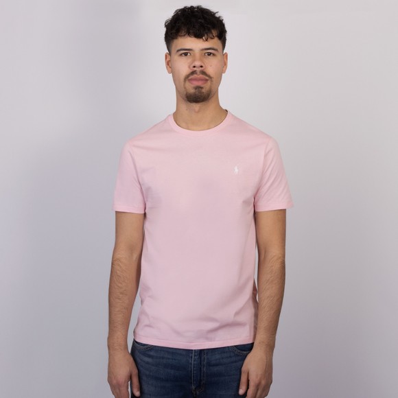 Polo Ralph Lauren Mens Pink Custom Slim Fit T-Shirt #2