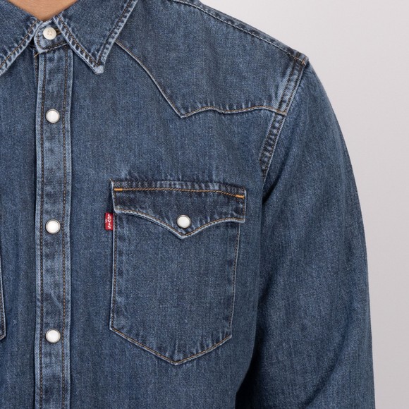 Levi's ® Mens Blue Barstow Western Denim Shirt #3