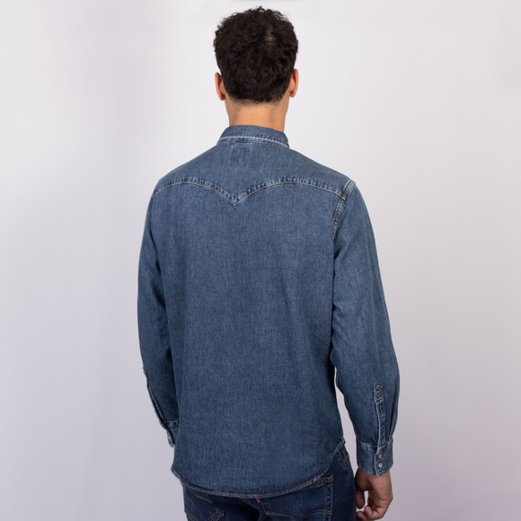 Levi's ® Mens Blue Barstow Western Denim Shirt #4