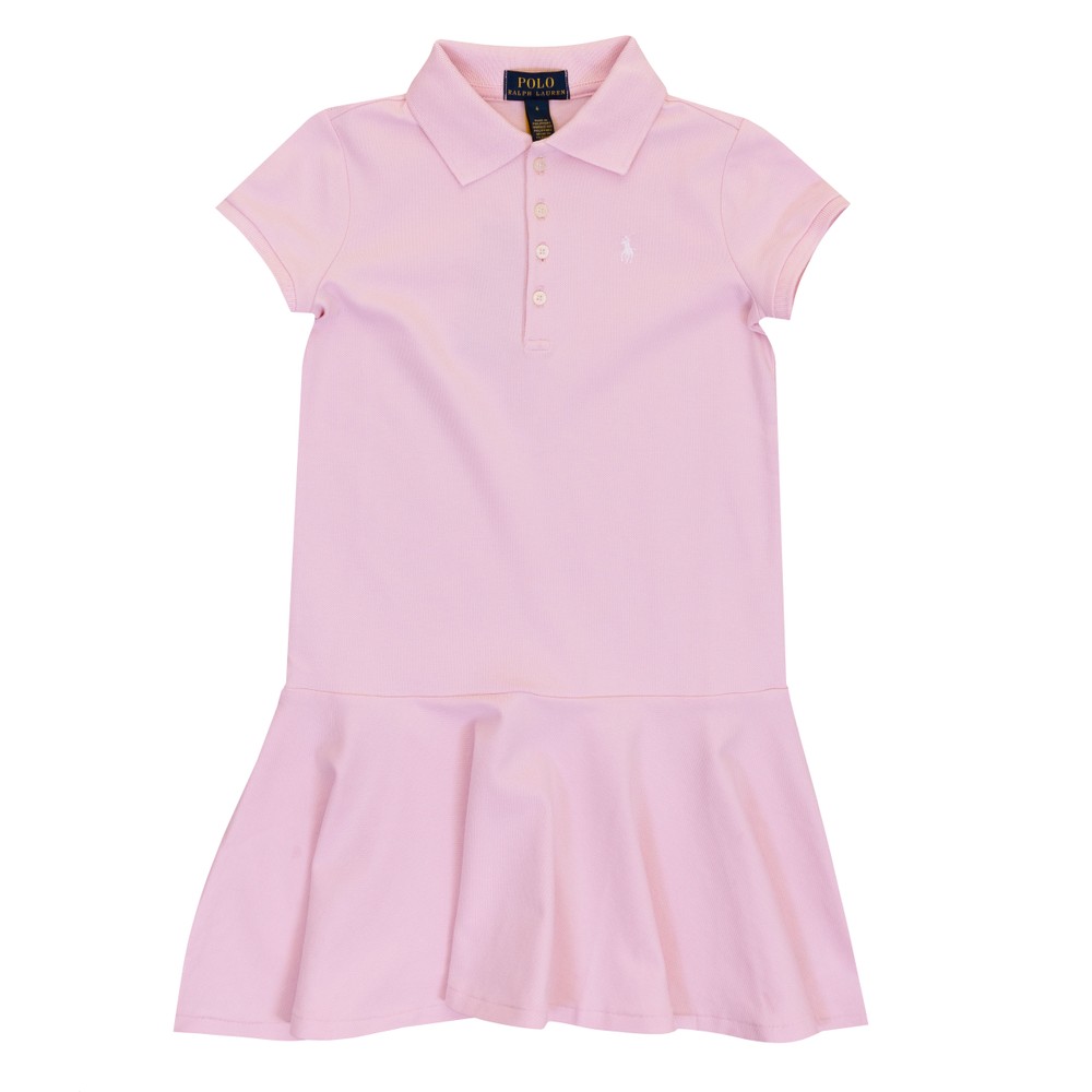 Stretch Mesh Polo Dress