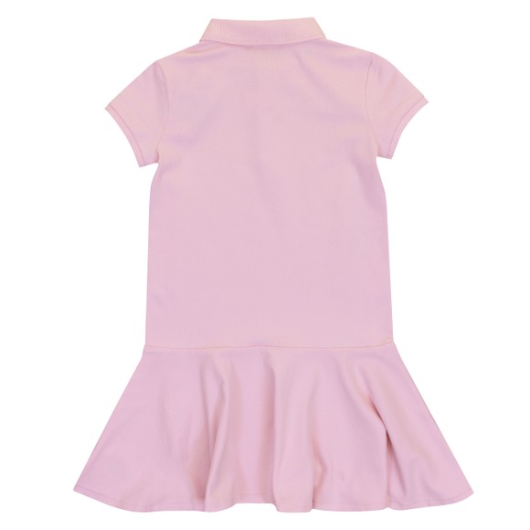 Polo Ralph Lauren Girls Pink Stretch Mesh Polo Dress #3