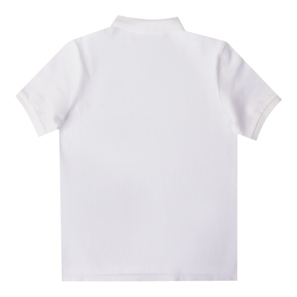 C.P. Company Undersixteen Boys White Square Logo Polo Shirt #3