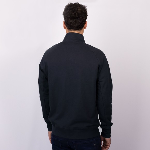 C.P. Company Mens Blue Diagonal Raised Fleece Half Zip Lens Sweatshirt #4