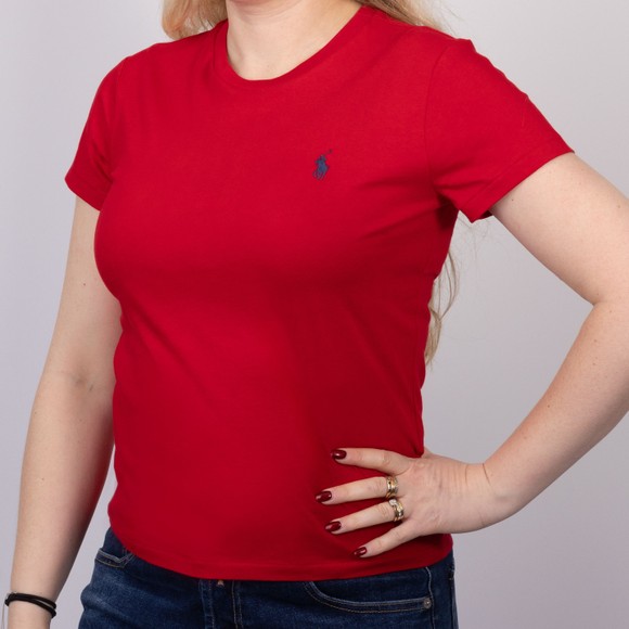 Polo Ralph Lauren Womens Red Basic Crew T Shirt #3