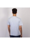 Replay Mens Blue Linen Mix T-Shirt