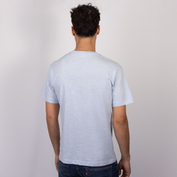 Replay Mens Blue Linen Mix T-Shirt main image