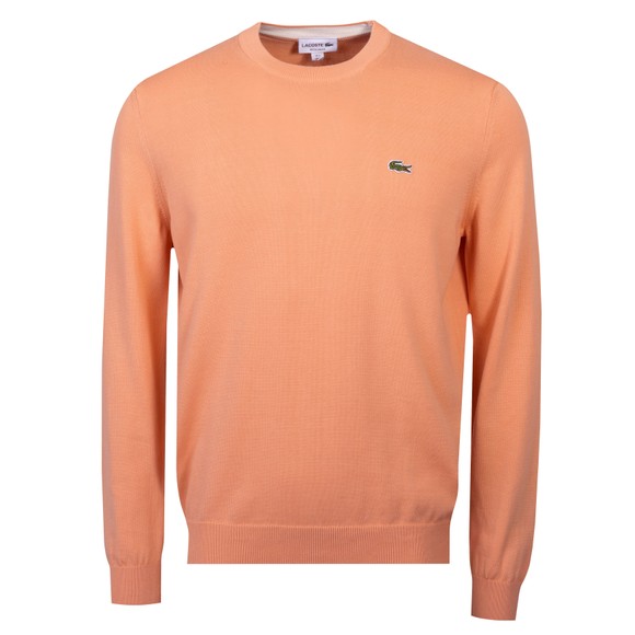 Lacoste Mens Orange AH1985 Crew Jumper #1