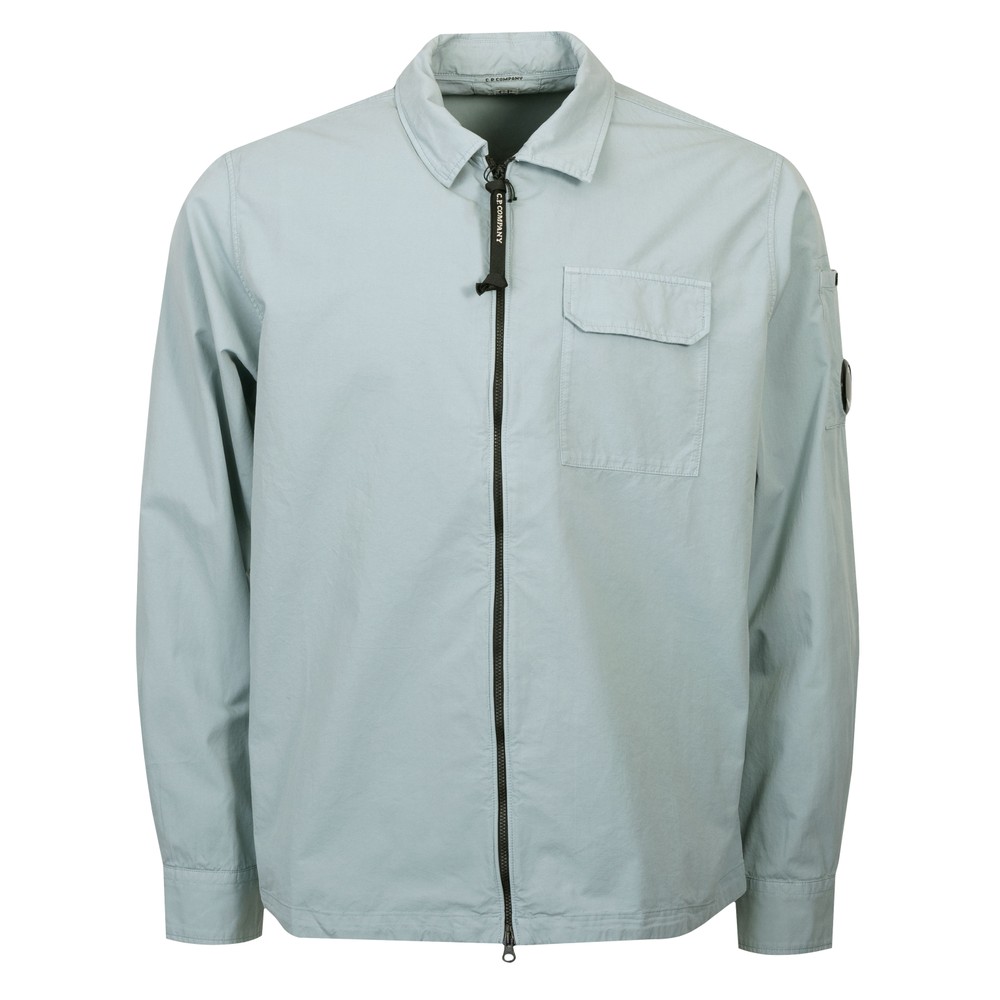 Organic Gabardine Zipped Lens Overshirt