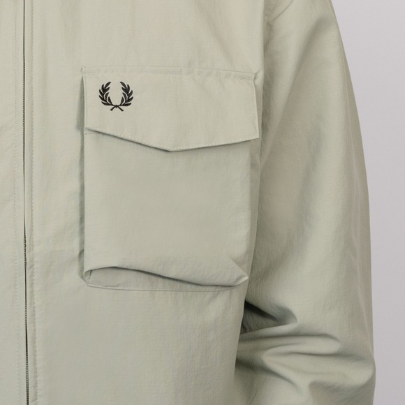 Fred Perry Mens Green Ripstop Pocket Overshirt #3