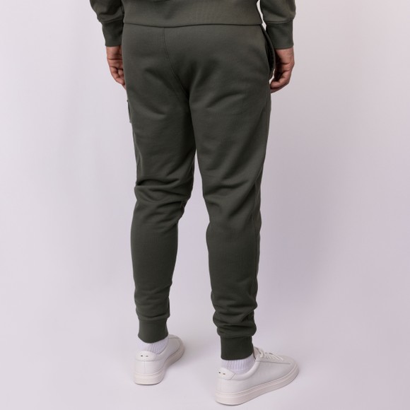 C.P. Company Mens Grey Diagonal Raised Fleece Cargo Lens Sweatpants #4