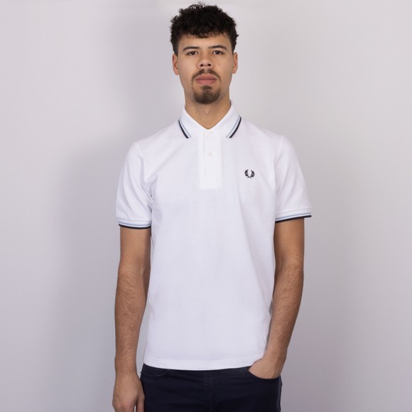 Fred Perry (Reissues) Mens White Tipped Polo #2