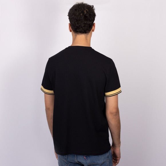 Fred Perry Mens Black Twin Tipped Cuff T-Shirt #4