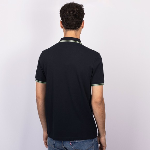 Fred Perry Mens Blue Twin Tipped Polo Shirt #4
