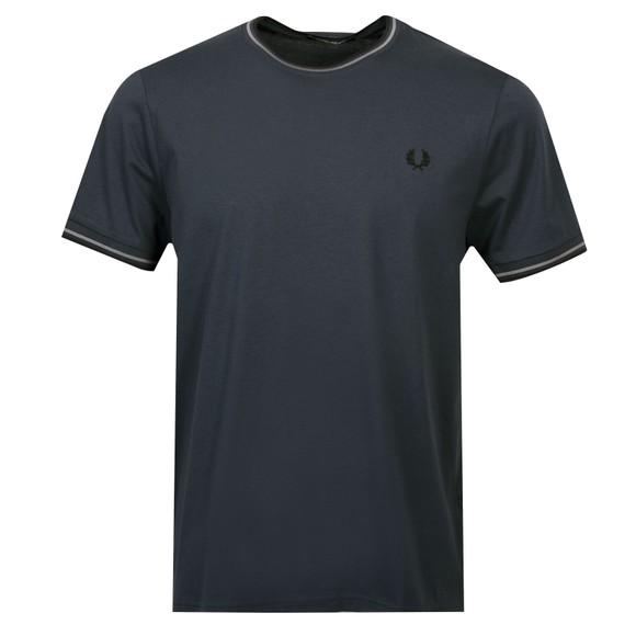 Fred Perry Mens Blue Twin Tipped T-Shirt #1