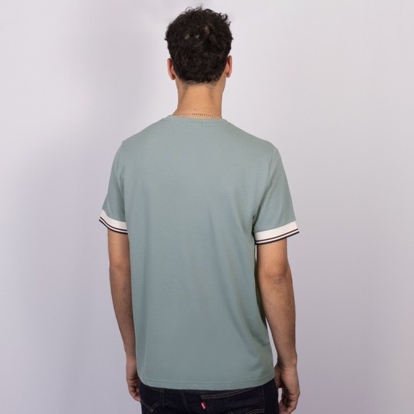 Fred Perry Mens Blue Twin Tipped Cuff T-Shirt #4
