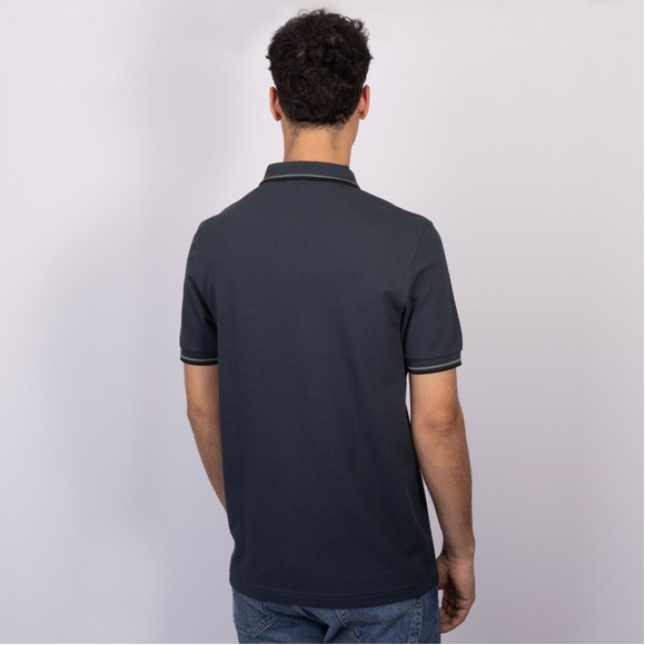 Fred Perry Mens Blue Twin Tipped Polo Shirt #4