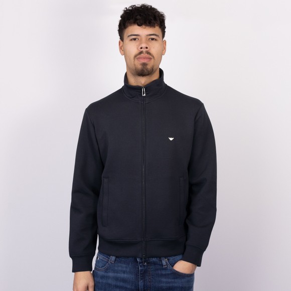 Emporio Armani Mens Blue Embroidered Eagle Full Zip Sweatshirt #3