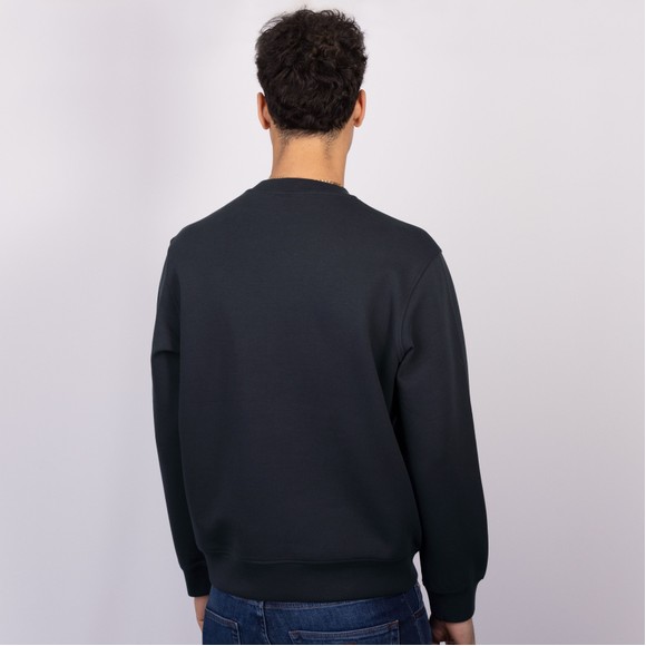 Emporio Armani Mens Blue Embroidered Eagle Crew Neck Sweatshirt #4