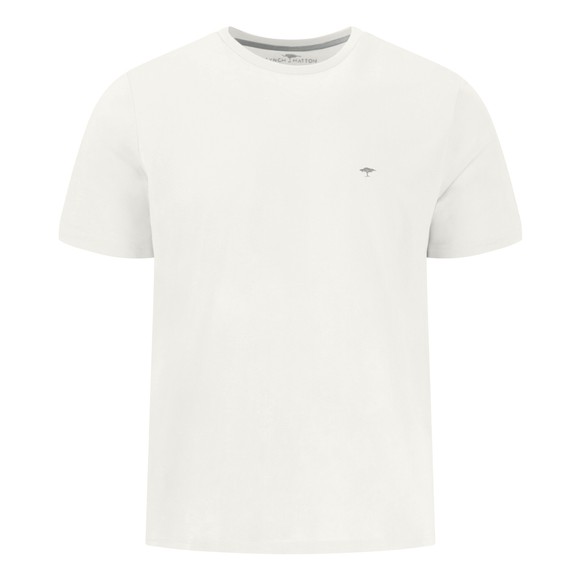 Fynch Hatton Mens White Basic Logo T-Shirt