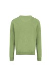Fynch Hatton Mens Green Superfine Cotton V Neck Jumper
