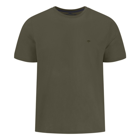 Fynch Hatton Mens Green Basic Logo T-Shirt
