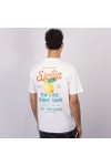 Replay Mens White Summer Resort Print T-Shirt