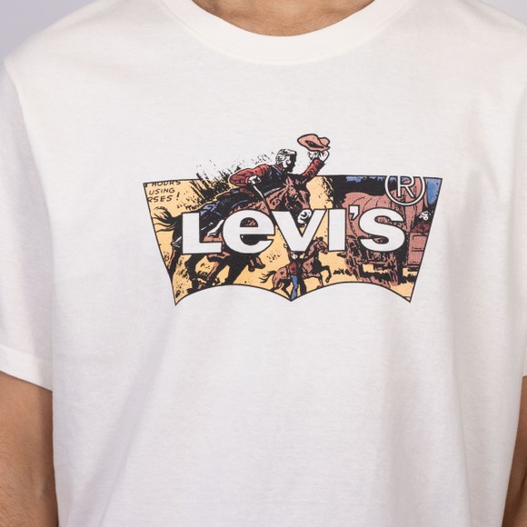 Levi's ® Mens Blue Cowboy Graphic T-Shirt #3