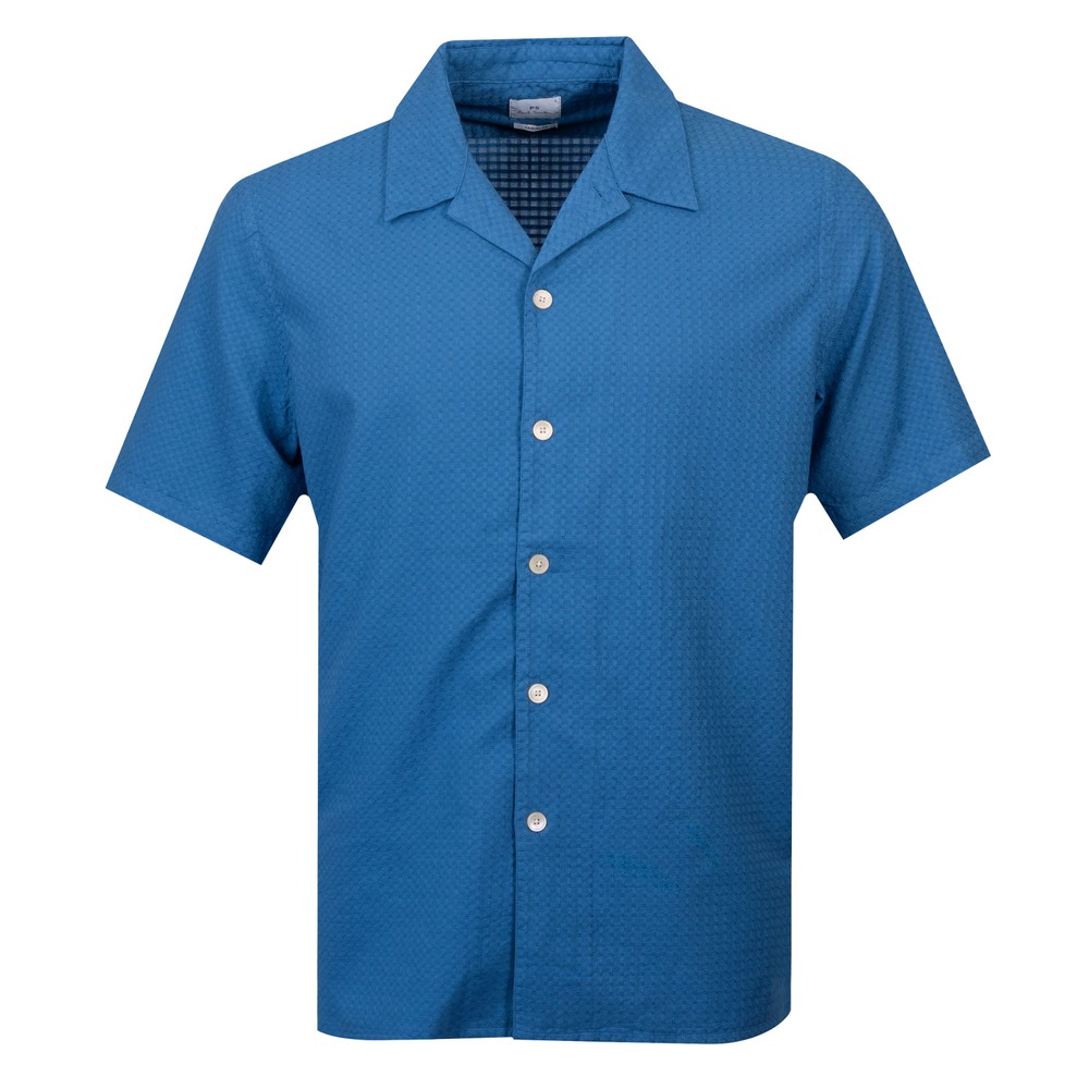 Textured Casual Fit Short Sleeve Shirt