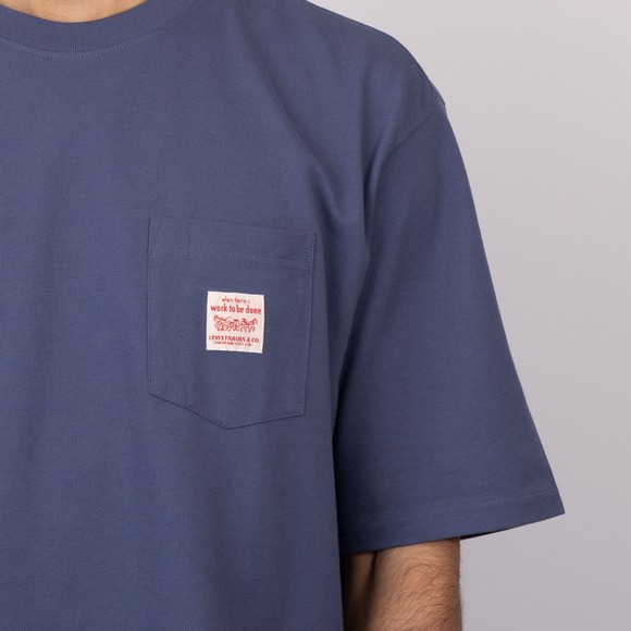 Levi's ® Mens Blue Workwear T-Shirt #3