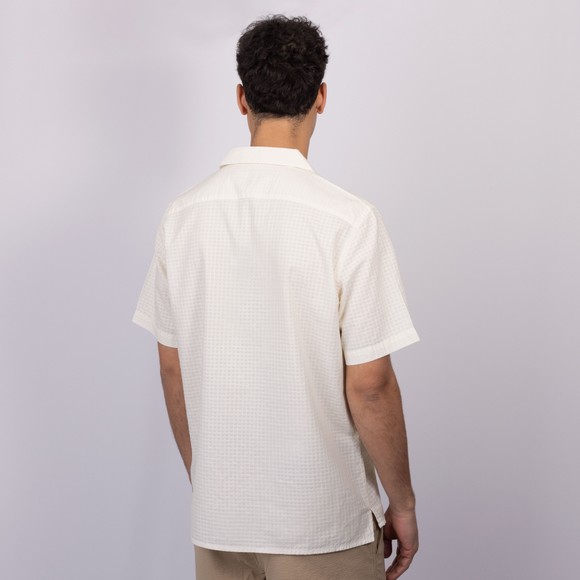 PS Paul Smith Mens White Textured Casual Fit Short Sleeve Shirt #4