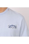 Replay Mens Blue Beach Print T-Shirt