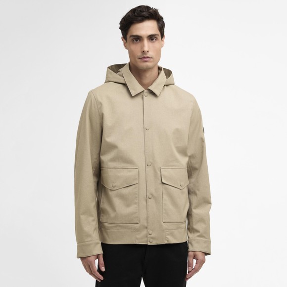 Barbour International Mens Beige Elmford Waterproof Jacket #4