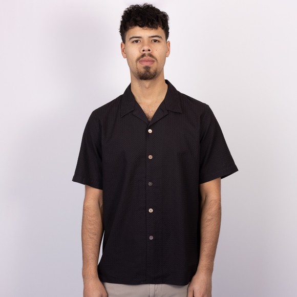 PS Paul Smith Mens Black Textured Casual Fit Short Sleeve Shirt #3