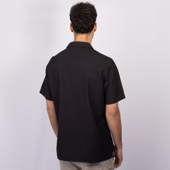PS Paul Smith Mens Black Textured Casual Fit Short Sleeve Shirt #4