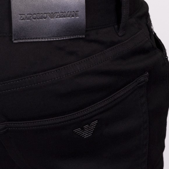 Emporio Armani Mens Black J76 Straight Jean #4