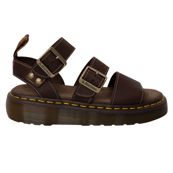 Dr. Martens Womens Brown Gryphon Quad Sandal #1
