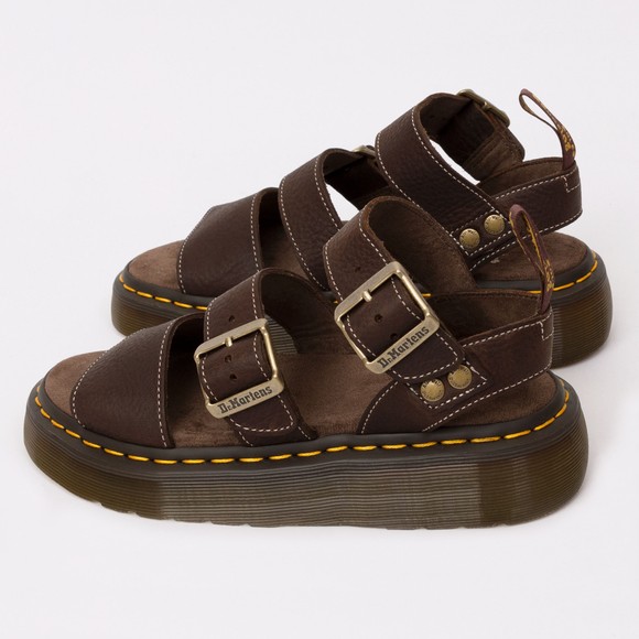Dr. Martens Womens Brown Gryphon Quad Sandal #3