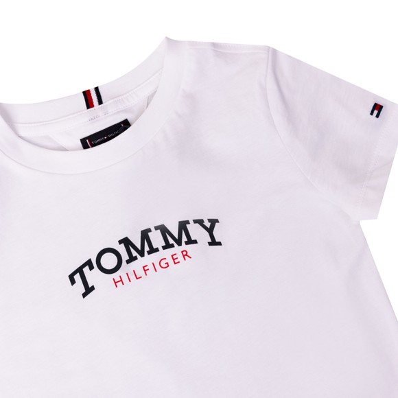 Tommy Hilfiger Kids Boys White Monogram Graphic T Shirt #3