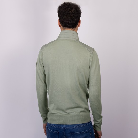 Belstaff Mens Green Kilmington Half  Zip Jumper #3