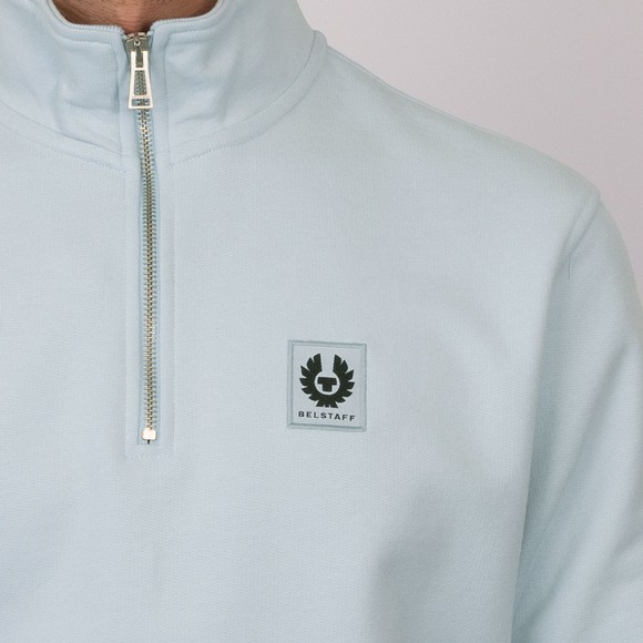 Belstaff Mens Blue Half Zip Sweatshirt #4