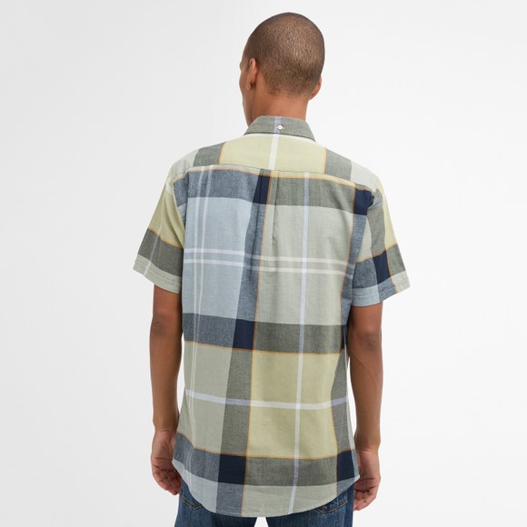 Barbour Lifestyle Mens Blue Doughill Short Sleeve Shirt #4