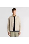 Remus Mens Beige Keats Casual Overshirt