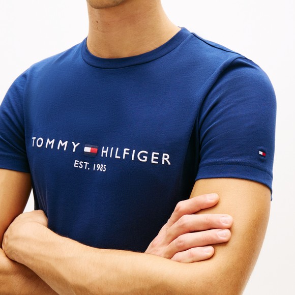 Tommy Hilfiger Mens Blue Core Tommy Logo T-Shirt main image