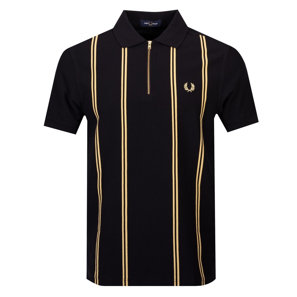 1/2 Zip Vertical Stripe Polo
