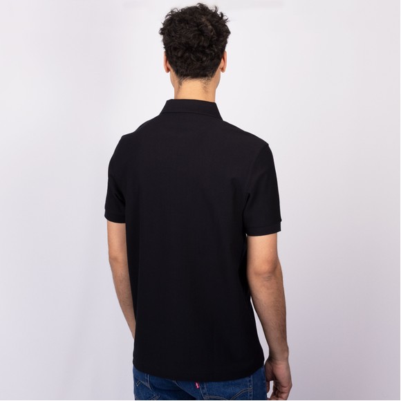 Fred Perry Mens Black 1/2 Zip Vertical Stripe Polo  #4