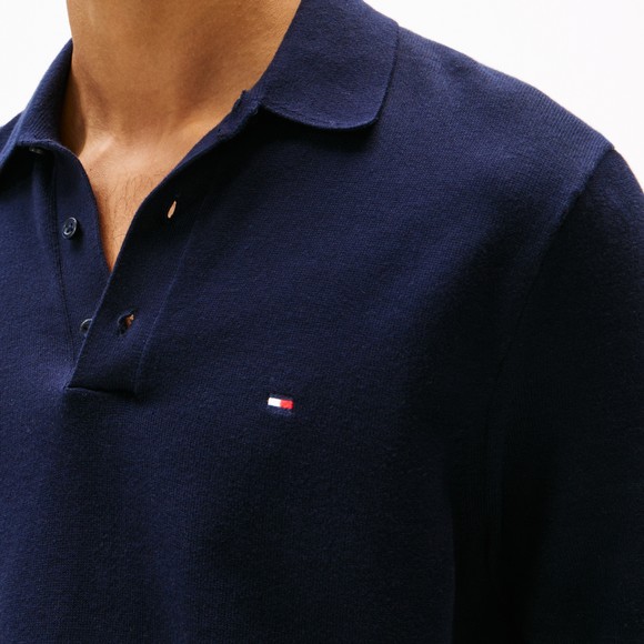 Tommy Hilfiger Mens Blue Knitted Polo main image